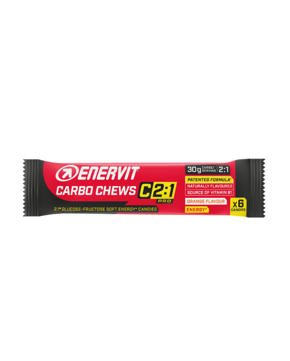 ENERVIT CARBO CHEWS C2:1 ORANGE 30 x 34g