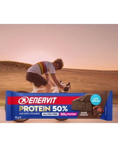 ENERVIT PROTEIN BAR 50% DARK CHOCO 30 x 40g
