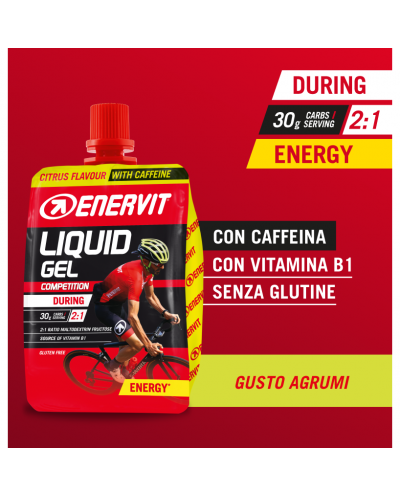 ENERVIT LIQUID GEL AGRUMI 18 x 60ml