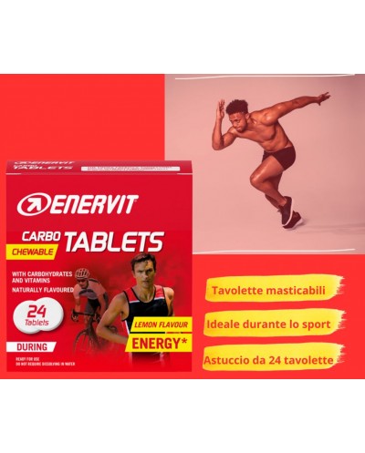 ENERVIT CARBO TABLETS LIMONE 24 x 4 g