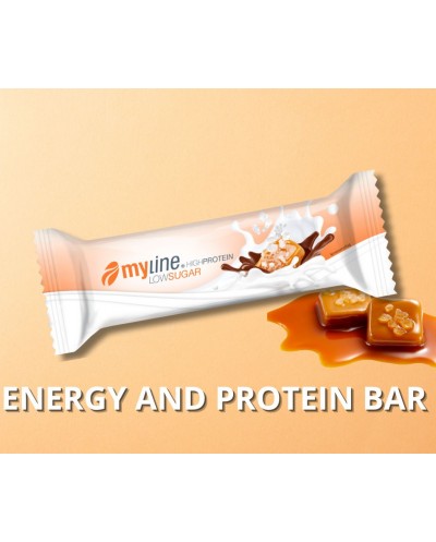 myline BAR SALTED CARAMEL 24 x 45g