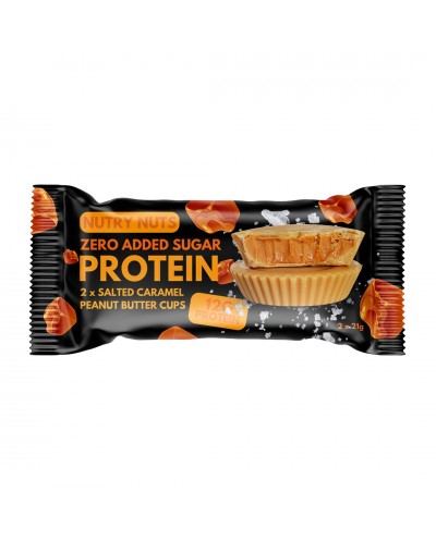 NUTRY NUTS PEANUT BUTTER CUPS SALTED CARAMEL 12 x 42g