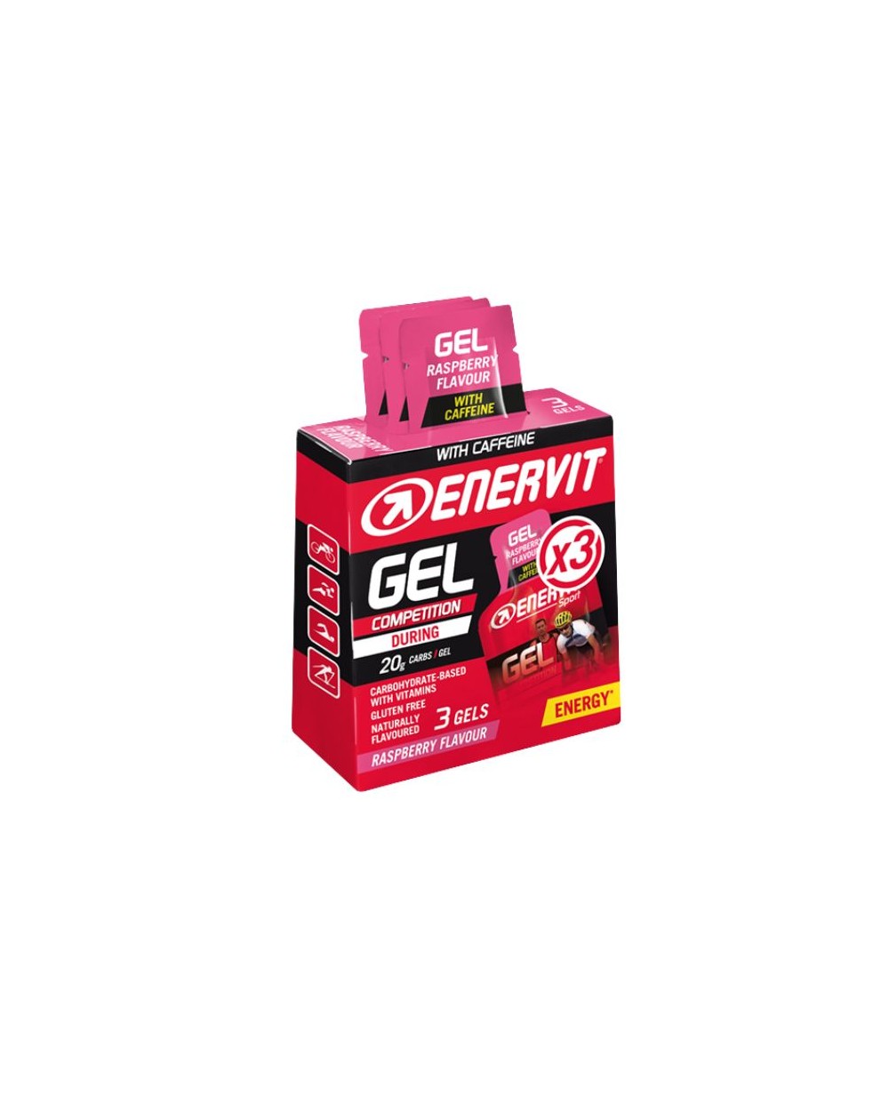ENERVIT GEL FRAMBOISE 8x (3 x 25ml)