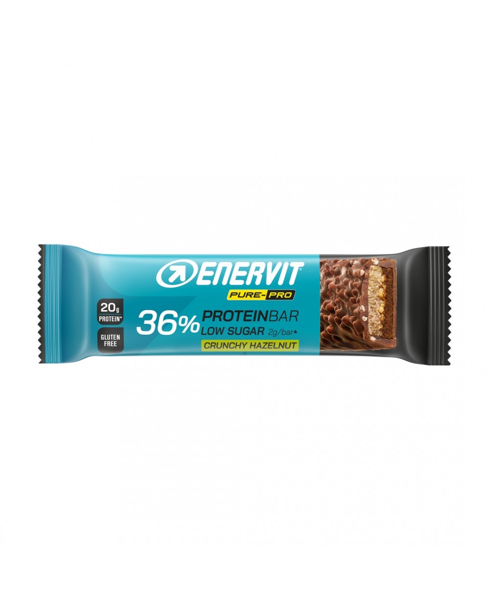 ENERVIT PURE-PRO BARRETTA PROTEICA 36% CRUNCHY ALLA NOCCIOLA 55 g