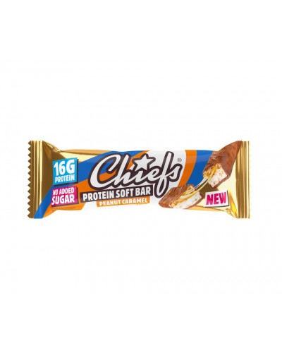 CHIEFS PROTEIN SOFT BAR PEANUT CARAMEL 15 x 55 g