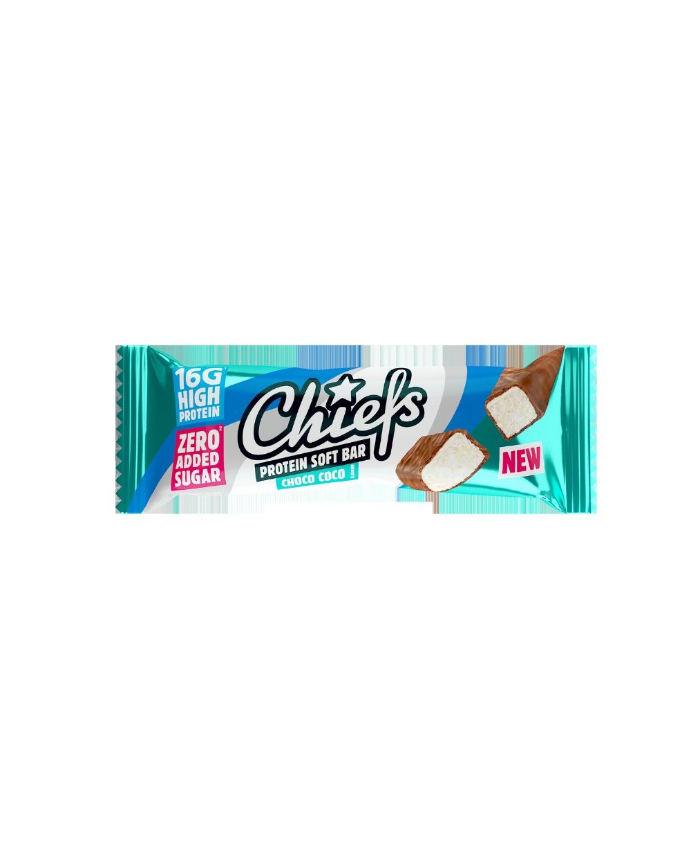 CHIEFS PROTEIN SOFT RIEGEL CHOCO COCO 15 x 55 g