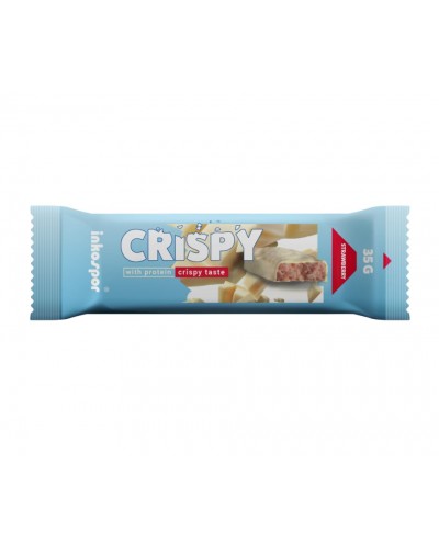 INKOSPOR CRSPY-RIEGEL WEISSE SCHOKOLADE - ERDBEERE 24 x 35 g